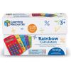 Learning Resources Rainbow Calculators, Basic Solar Powered Calculators, Teacher Set of 10 Calculators, Ages 3+