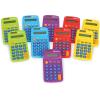 Learning Resources Rainbow Calculators, Basic Solar Powered Calculators, Teacher Set of 10 Calculators, Ages 3+