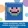 Learning Resources STEM Explorers Pixel Art Challenge – Math Puzzles, Pattern Blocks, Creativity for Kids Sensory Bin, Arts and Crafts, Math Manipulatives, Building Toys, Montessori(Medium)