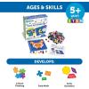 Learning Resources STEM Explorers Pixel Art Challenge – Math Puzzles, Pattern Blocks, Creativity for Kids Sensory Bin, Arts and Crafts, Math Manipulatives, Building Toys, Montessori(Medium)