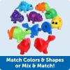 Learning Resources Snap-n-Learn Matching Dinos – Dinosaur Toys, Mini Plastic Figures, Sensory Bin, Toddler Travel Games, Shape Sorter, Preschool, Fine Motor Skills, Montessori Counting