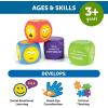 Learning Resources Soft Foam Emoji Cubes, Conversation Cubes for Kids, Set of 4, Ages 3+