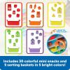 Learning Resources Sorting Snacks Mini Fridge – Play Food, Toddler Kitchen, Montessori , Color Sorting Sensory, Gifts for Boys and Girls, Preschool Games, Fine Motor Skills, Counting, Kindergarten(Mini Fridge)