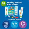 Learning Resources Sorting Snacks Mini Fridge – Play Food, Toddler Kitchen, Montessori , Color Sorting Sensory, Gifts for Boys and Girls, Preschool Games, Fine Motor Skills, Counting, Kindergarten(Mini Fridge)