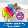 Learning Resources Spike the Fine Motor Hedgehog Puzzle Playmate – 11 Pieces,Ages 18+ months Fine Motor Game, Color and Shape Recognition Toddler Montessori Toys(Rainbow Stackers)
