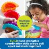 Learning Resources Spike the Fine Motor Hedgehog Puzzle Playmate – 11 Pieces,Ages 18+ months Fine Motor Game, Color and Shape Recognition Toddler Montessori Toys(Rainbow Stackers)