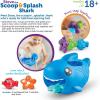 Learning Resources Steve The Scoop & Splash Shark, 7 Pieces, Ages 18 Months+, Toddler Learning Toys, Baby Toys ,Toddler Bathtub,Pool Toys, Water Toys, Stocking Stuffers