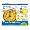 Learning Resources Time Activity Set – 41 Pieces, Ages 5+,Clock for Teaching Time, Telling Time, Homeschool Supplies, Montessori Clock(Time Activity Set)