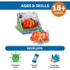 Learning Resources Tracy the Fidget Triceratops, Baby Toys, Sensory Toys For Toddlers, Fine Motor toys, Montessori Toys,1 Piece, Ages 18 Months+