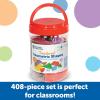 Learning Resources Translucent Geometric Shapes – 408 Pieces, Grades Pre-K+ | Ages 4+ Preschool Learning Materials, Manipulative Shapes, Early Geometry Skills, Classroom Accessories, Teacher Aids