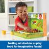 Learning Resources Veggie Farm Sorting Set – 46 Pieces, Ages 3+ Toddler Learning Toys, Preschool Toys for Color Sorting, Food Sorting Game(Sorting Set)