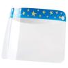 hand2mind 5 Kids Face Shield with Colorful Patterns, Reusable Face Shield for Kids, Clear Face Mask Shield, Anti Fog Safety Face Shield, Child Face Shield with Elastic Band and Sponge