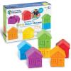 Learning Resources All About Me Sorting Houses,12 Pieces, Ages 3+, Fine Motor & Sorting Skills, Montessori Toys, Special Education Actives, Imaginative Play