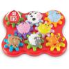 Learning Resources Build & Spin: Farm Friends, Fine Motor Toy, 17 Piece Set, Ages 2+