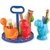 Learning Resources Create-a-Space Kiddy Center Trucks – 5 Pieces, Age 3+ Kids Art Supply, Storage Caddy, Playroom and Classroom Organization, School Supplies Organizer(Dinos)