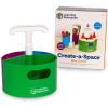 Learning Resources Create-a-Space Storage Mini Center, Back to School Resources for Teachers, Small Space Storage, Teacher Organizer, Home School Accessories, 4 Piece Set(Create-a-Space Mini)