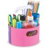 Learning Resources Create-a-Space Storage Mini Center- Pink, Classroom Craft Keeper, Maker Space, Small Space Storage, Teacher Organizer, Home School Accessories, 4 Piece Set
