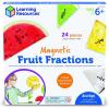 Learning Resources Magnetic Fruit Fractions – 24 Pieces, Ages 6+ Educational Toys for Kids, Math Learning Games for Kids, Fractions Learning Games