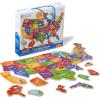 Learning Resources Magnetic U.S. Map Puzzle (45 Pieces), Multicolor, 19 L x 13 H in (LER7714)