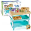 Learning Resources New Sprouts Prep ‘n’ Store Kitchen Island, Ages 2+, Play Food for Kids’ Kitchens, Grocery Store Pretend Play, Play Food For Toddlers,11 Pieces
