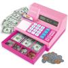Learning Resources Pretend & Play Calculator Cash Register Toy – Gift for Kids, Toddler Toys, Play Money & Credit Card, Shopping Store Playset, Educational Preschool Activities(Pink)