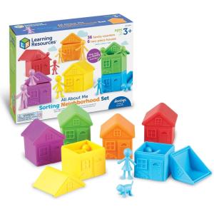 Learning Resources All About Me Sorting Neighborhood – Montessori Preschool Activities, Social Emotional Learning, Color Sorting and Counting, Fine Motor Toys, Gifts for Boys and Girls(Neighborhood)