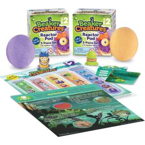 Learning Resources Beaker Creatures Reactor Pods Series 2, Homeschool, STEM, 2 Pack, Assorted Colors, Ages 5+