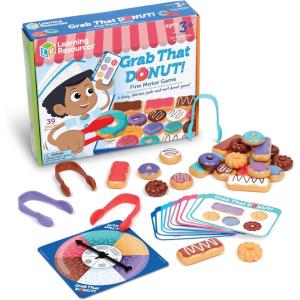 Learning Resources Grab That Donut! Fine Motor Game – Toddler Food Bakery Toys, Board Games, Color Sorting, Gifts for Boys and Girls, Hand Eye Coordination, Preschool Sensory Activities