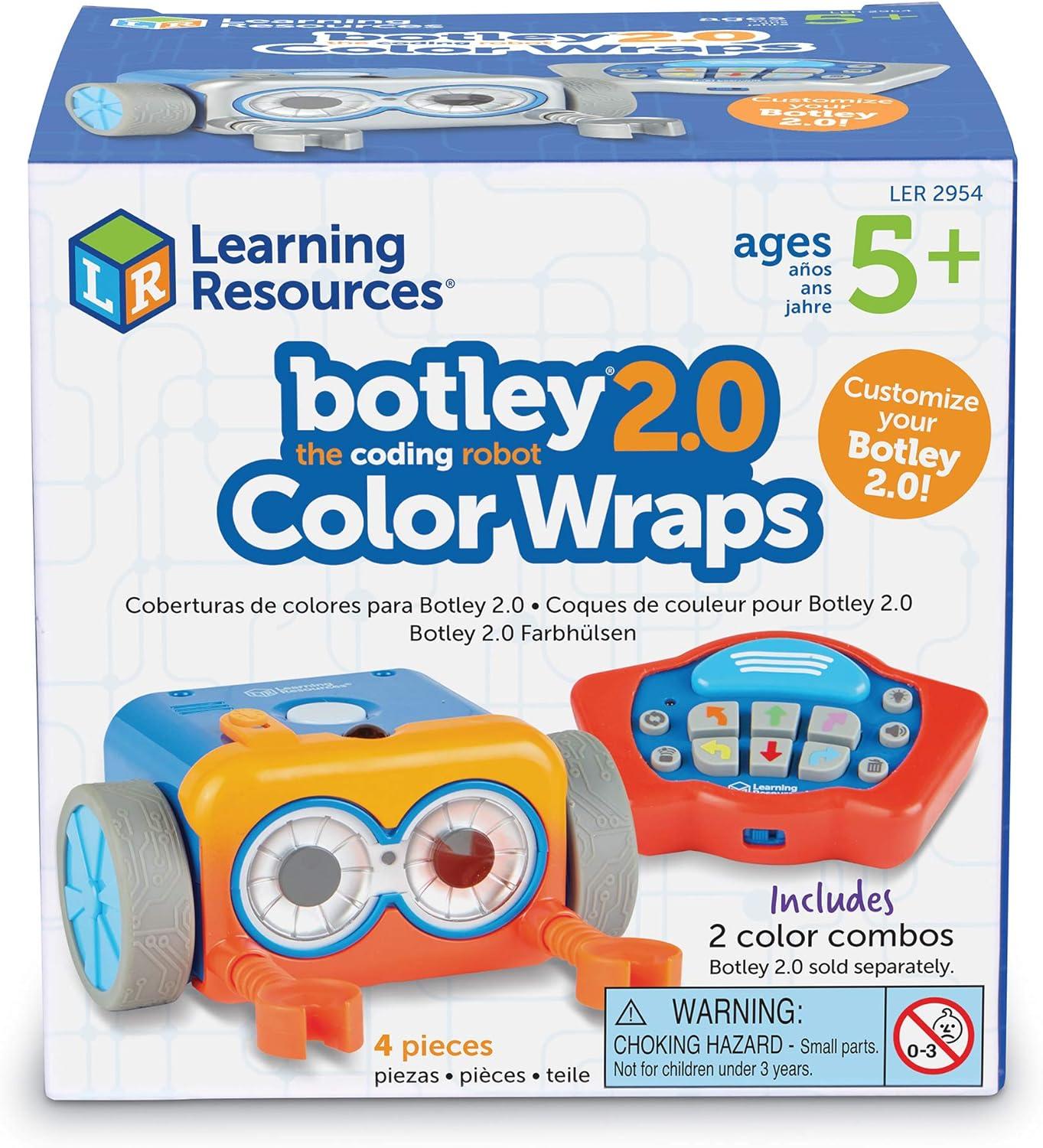 imageLearning Resources Botley 20 Color Wraps Red ampamp Silver Pack Accessory Pack Botley Not Included Ages 5