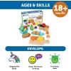Learning Resources New Sprouts Farm-to-Table Fresh Market, Play Food for Kids Kitchens, Grocery Store Pretend Play, Play Kitchen Accessories, Ages 18 Months+,27 Pieces