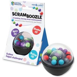 Learning Resources Scramboozle Puzzle Ball – 3D Brain Teasers and Puzzle Games for Kids and Adults, Puzzle Sort Ball Game, Fidget Toys, Travel Games for Ages 6+