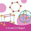 Learning Resources Dive into Shapes! A Sea and Build Geometry Set, 129 Pieces, Ages 6+, Geometry for Kids, Develops Shape Recognition, Back to School Games,3D Shapes for Kids(Dive Into Shapes!)