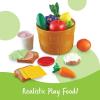Learning Resources New Sprouts Deluxe Market Set – 32 Pieces, Ages 18+ Months Pretend Play Food for Toddlers, Preschool Learning Toys, Kitchen Play Toys for Kids