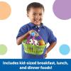 Learning Resources New Sprouts Healthy Foods Basket Bundle – 37 Pieces, Ages 18+ months Pretend Toddler Food, Healthy Play Food for Kids, Toddler Learning Toys