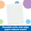 Learning Resources Giant Sized Magnetic Notebook Paper, Durable Write & Wipe, Classroom Whiteboard Accessories, Teaching Aids, 22″L x 28″H