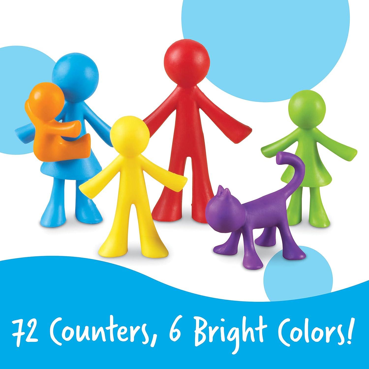 imageLearning Resources All About Me Family Counters  Toddler Sensory Toys Preschool Activities Classroom Must Haves Math Manipulatives Social Emotional Games Fine Motor Skills Color SortingSet of 72