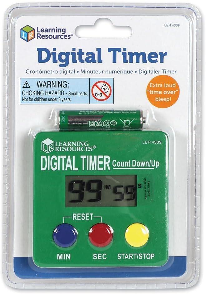 imageLearning Resources Digital Timer Counts Down and Up Displays Seconds and Minutes