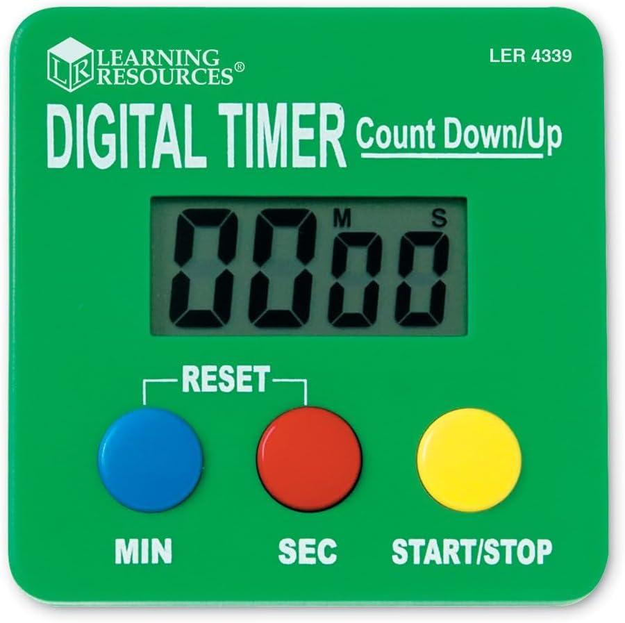 imageLearning Resources Digital Timer Counts Down and Up Displays Seconds and Minutes