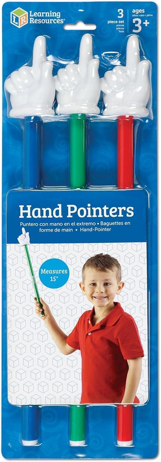 imageLearning Resources Hand Pointers Set of 3 Ages 3 Assorted Colors Classroom Participation Homeschool Supplies Classroom Supplies Gifts for TeachersBack to School SuppliesTeacher SuppliesHand Pointers