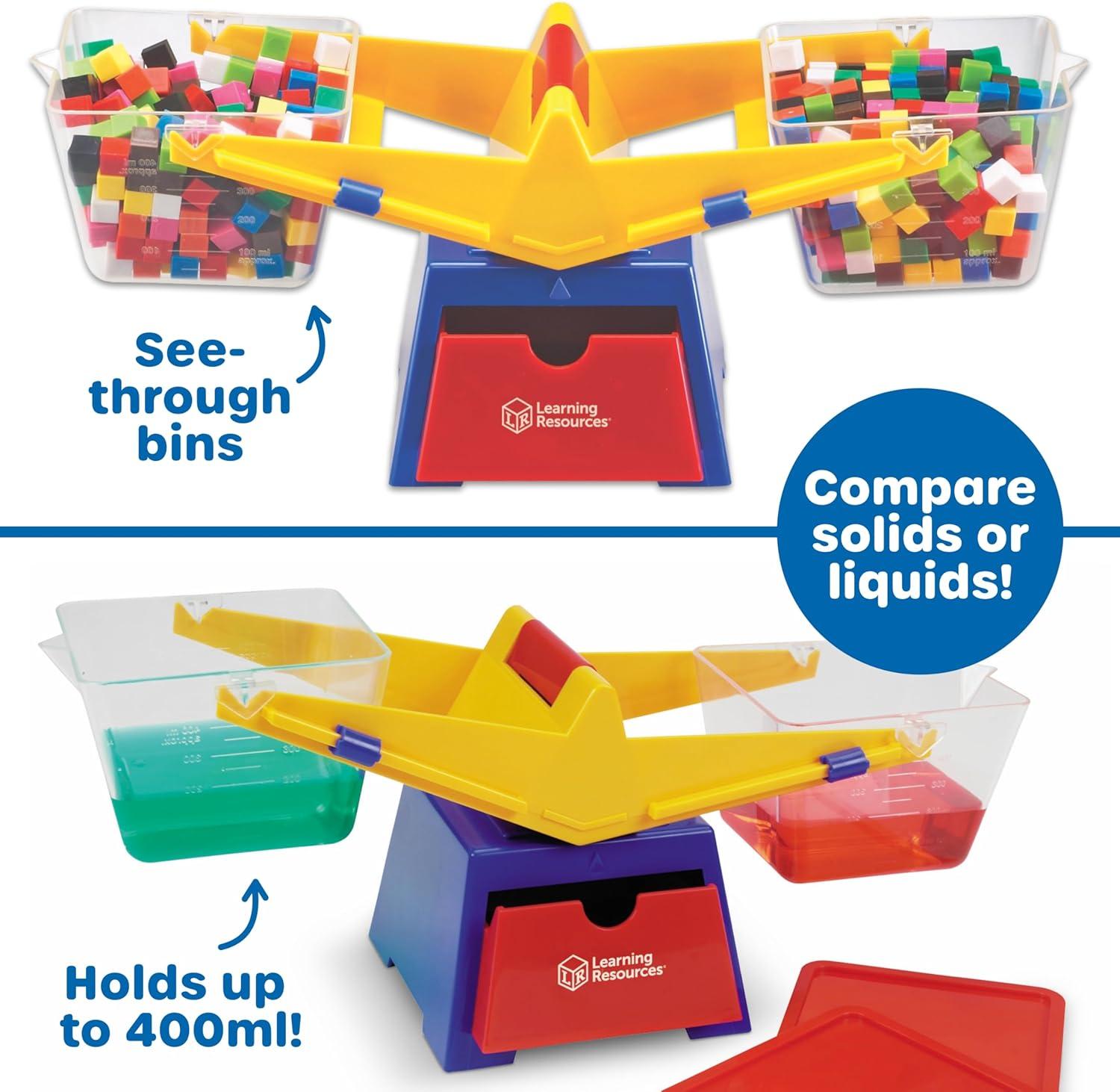 imageLearning Resources Primary Bucket Balance Teaching Scale  1 Piece Ages 3 Math for Preschoolers Classroom Balance Scale Balance Scale for Kids Science for KidsBack to School SuppliesClock Kit