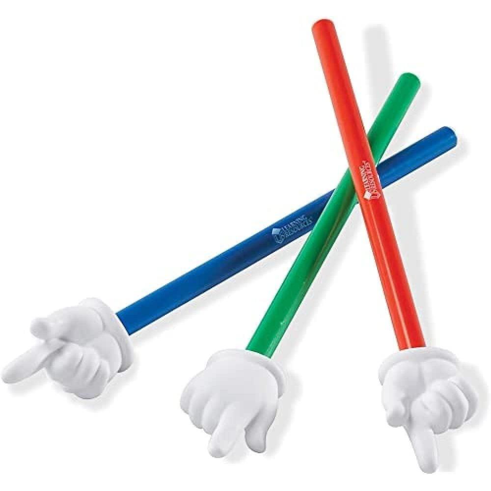 imageLearning Resources Hand Pointers Set of 3 Ages 3 Assorted Colors Classroom Participation Homeschool Supplies Classroom Supplies Gifts for TeachersBack to School SuppliesTeacher SuppliesHand Pointers
