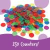 Learning Resources Transparent Color Counting Chips – 250 Pieces, Ages 5+, Math Counters for Kids, Counting Chips, Perfect for Bingo Games,Back to School Supplies,Teacher Supplies(set of 250 assorted chips)