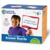 Learning Resources Write-on / Wipe-off Answer Boards, Set of 10 Erasable Boards, Ages 6+