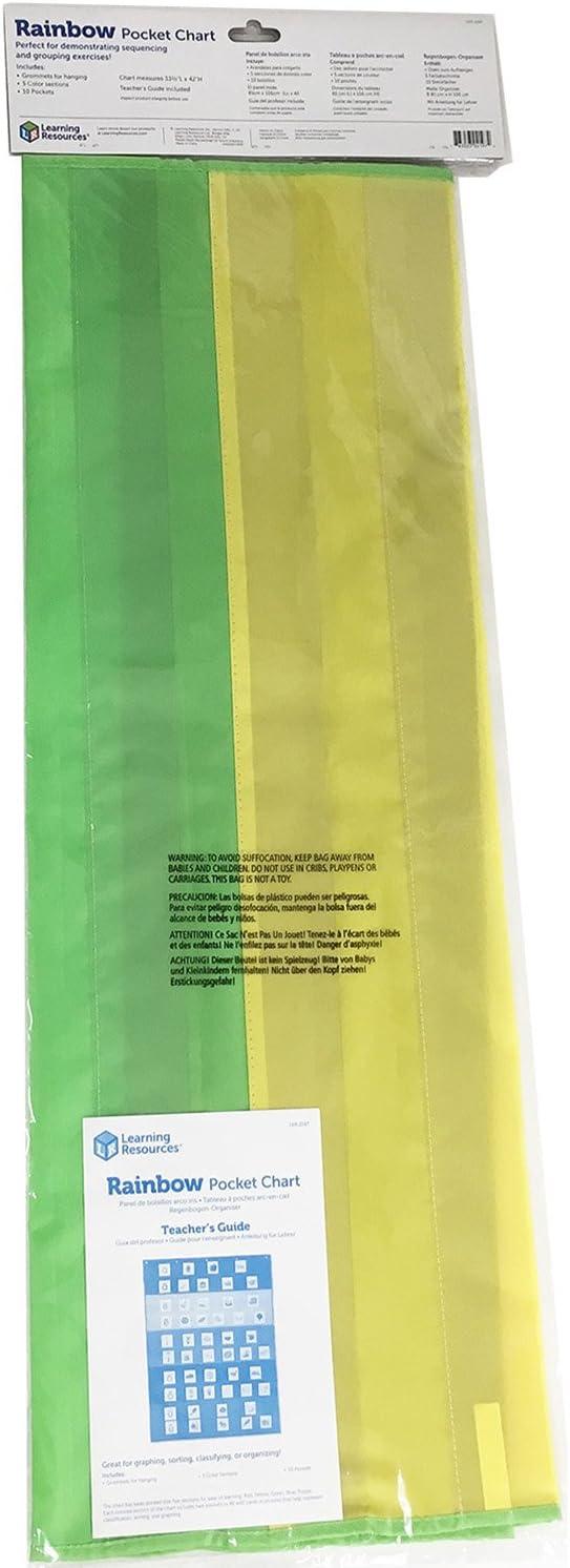 imageLearning Resources Rainbow Pocket Chart Classroom or Homeschool Supplies