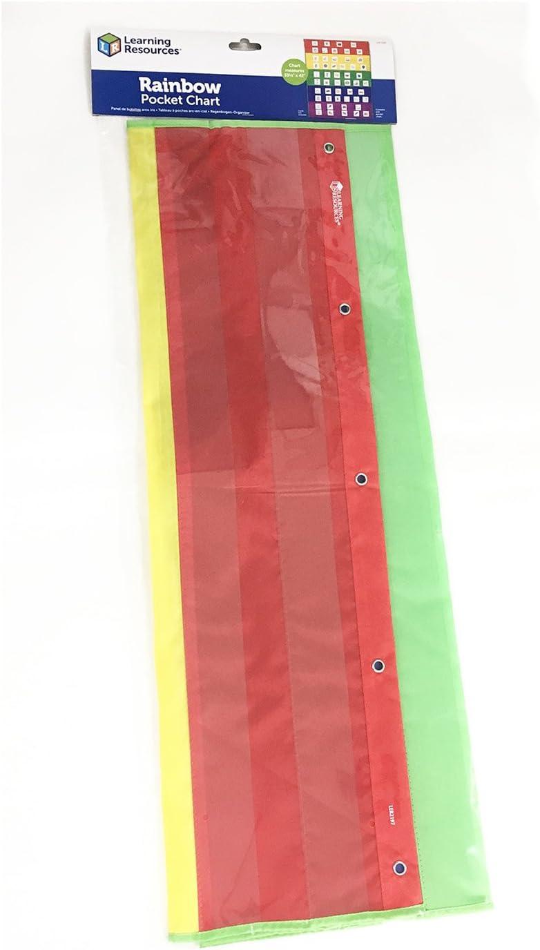 imageLearning Resources Rainbow Pocket Chart Classroom or Homeschool Supplies