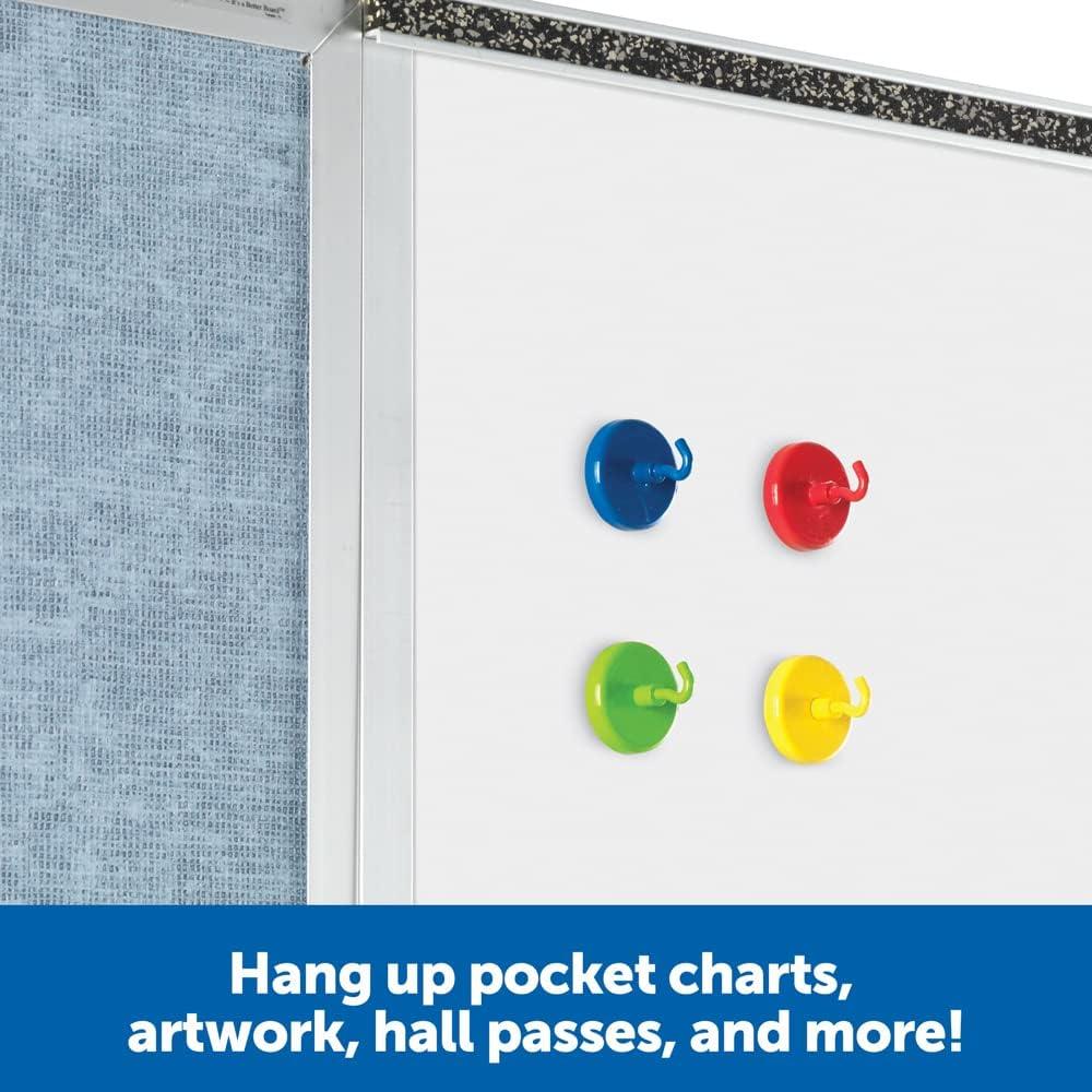 imageLearning Resources Super Strong Magnetic Hooks  4 Pieces Sign Holders Classroom Hooks Teacher SuppliesBack to School Supplies