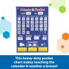 Learning Resources Calendar & Weather Pocket Chart – Classroom Calendar, Calendar and Weather Chart for Classroom, Teacher and Back to School Supplies(Pocket Chart)