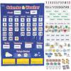 Learning Resources Calendar & Weather Pocket Chart – Classroom Calendar, Calendar and Weather Chart for Classroom, Teacher and Back to School Supplies(Pocket Chart)