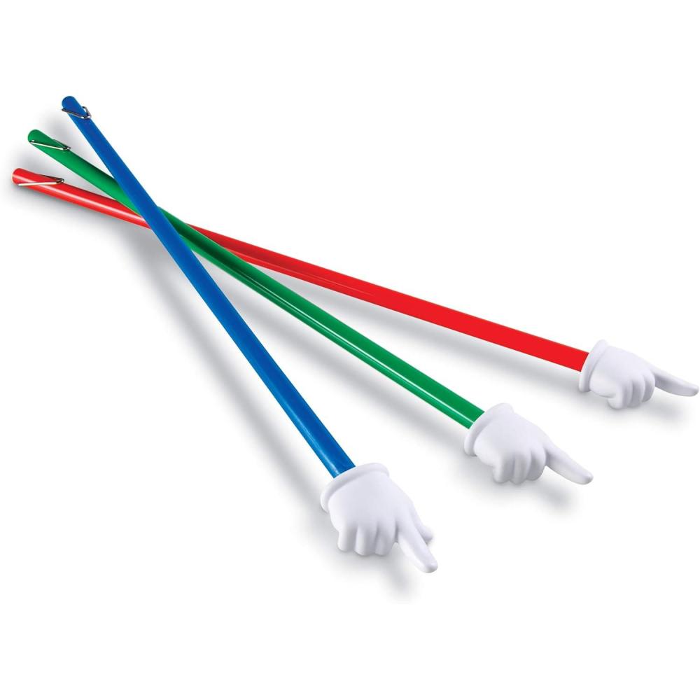 imageLearning Resources 24Inch Hand Pointers Whiteboards Presentation Classroom Accessories Teacher Aids Set of 3 Grades PreK Ages 3