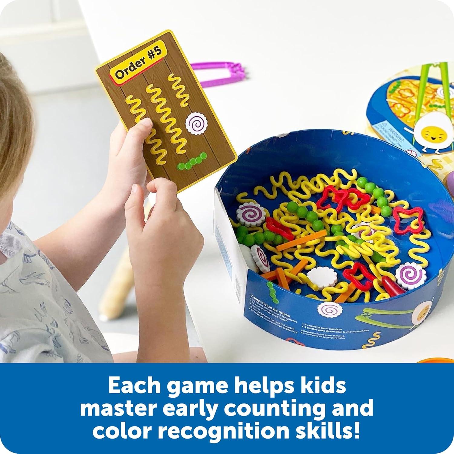 imageLearning Resources Noodle Knockout Fine Motor GameFine Motor Skills Toys 67 Pieces Ages 4Fine Motor Game